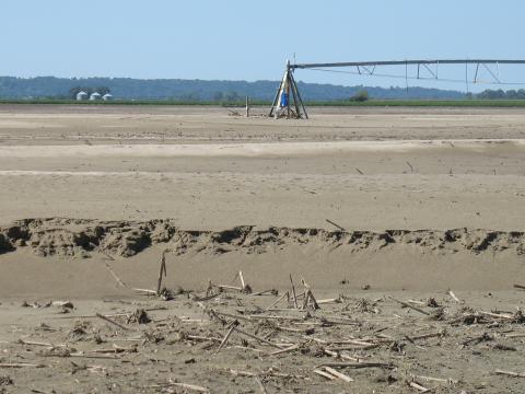 2011年，内布拉斯加州东部被沙子覆盖。(照片由李谷公司提供)