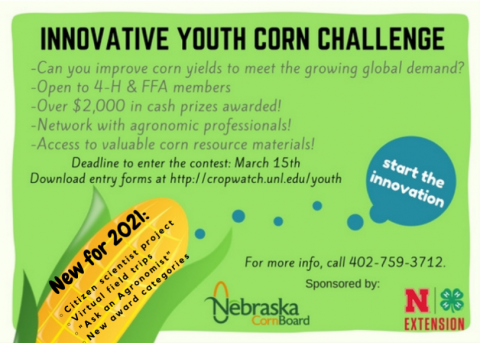 内布拉斯加州青年玉米挑战信息传单