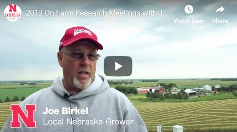 内布拉斯加州农民乔·伯克尔谈到了农场研究的好处